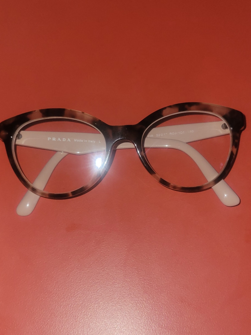 Prada Orchid Tortoise Oval Eyeglasses 52mm
